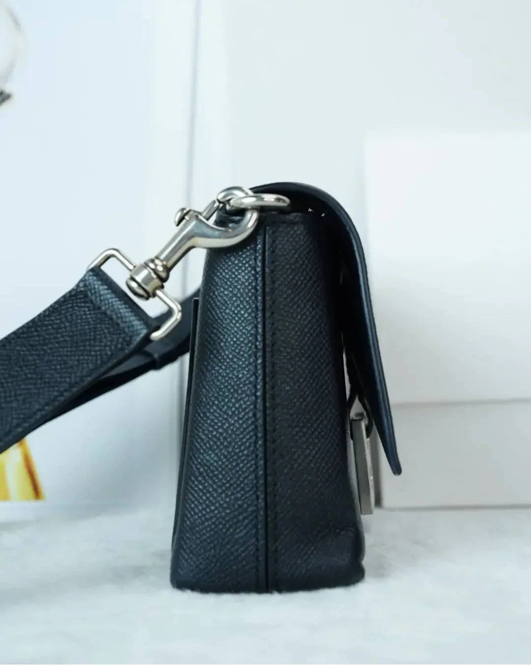 Balenciaga Downtown Crossbody Bag - Black - View 3