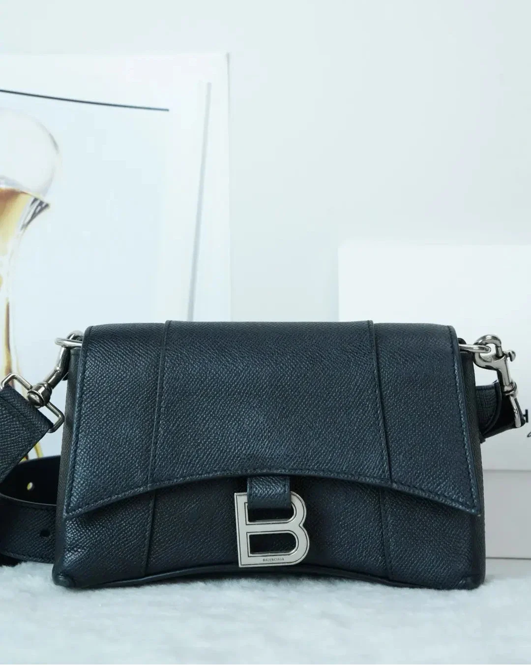 Balenciaga Downtown Crossbody Bag - Black - View 1
