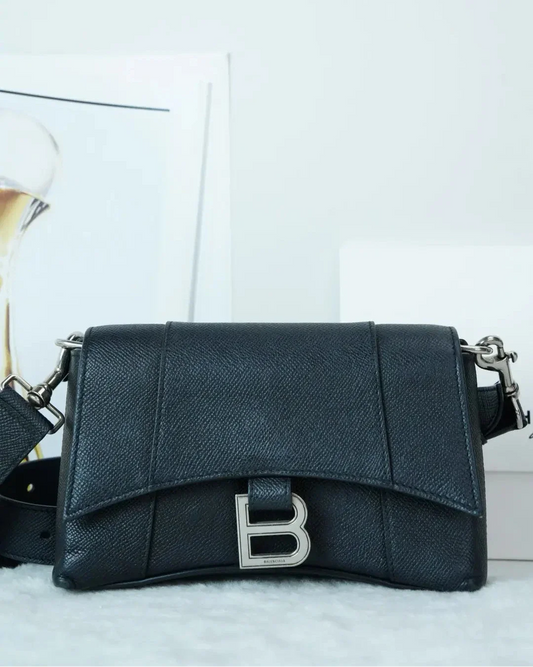 Balenciaga Downtown Crossbody Bag - Black - View 1