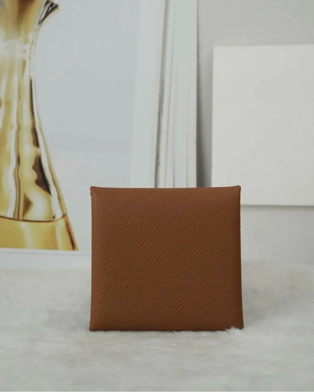 Hermès Bastia Change Purse - Gold/ Brown (Camel Brown) - View 2