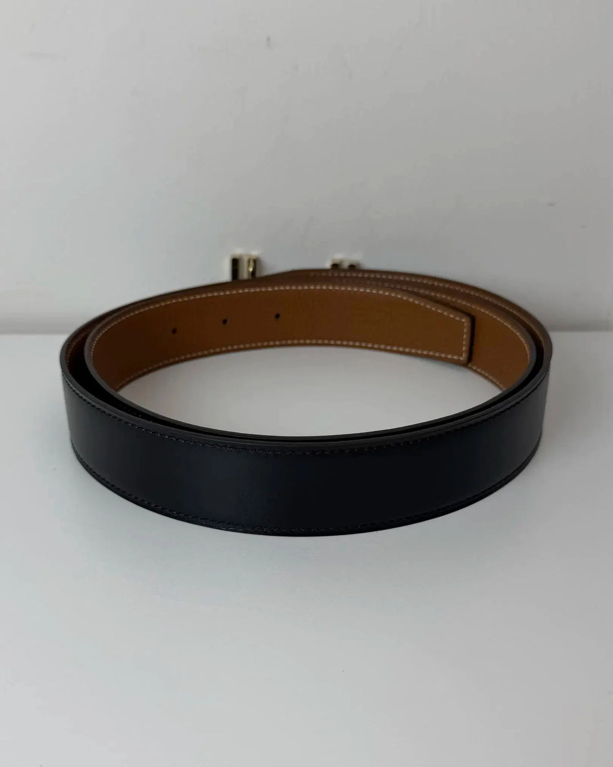 Hermès H au Carre Belt - Black And Brown - View 3