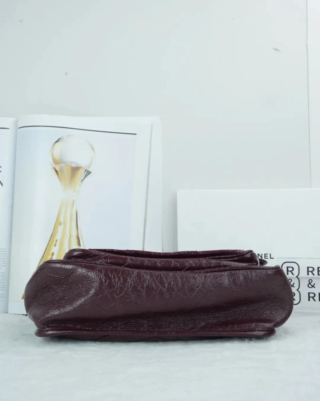 Saint Laurent Niki Medium Chain Bag in Vintage Leather - Burgundy - View 5