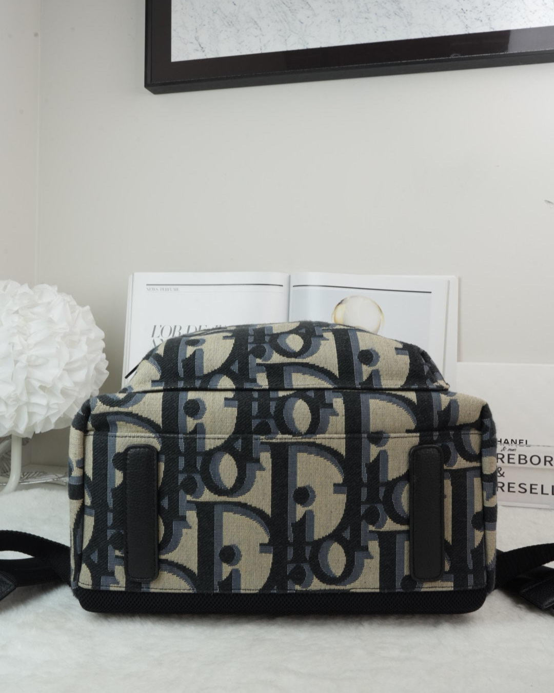 Dior Oblique Rider Backpack - Blue/ Beige - View 5