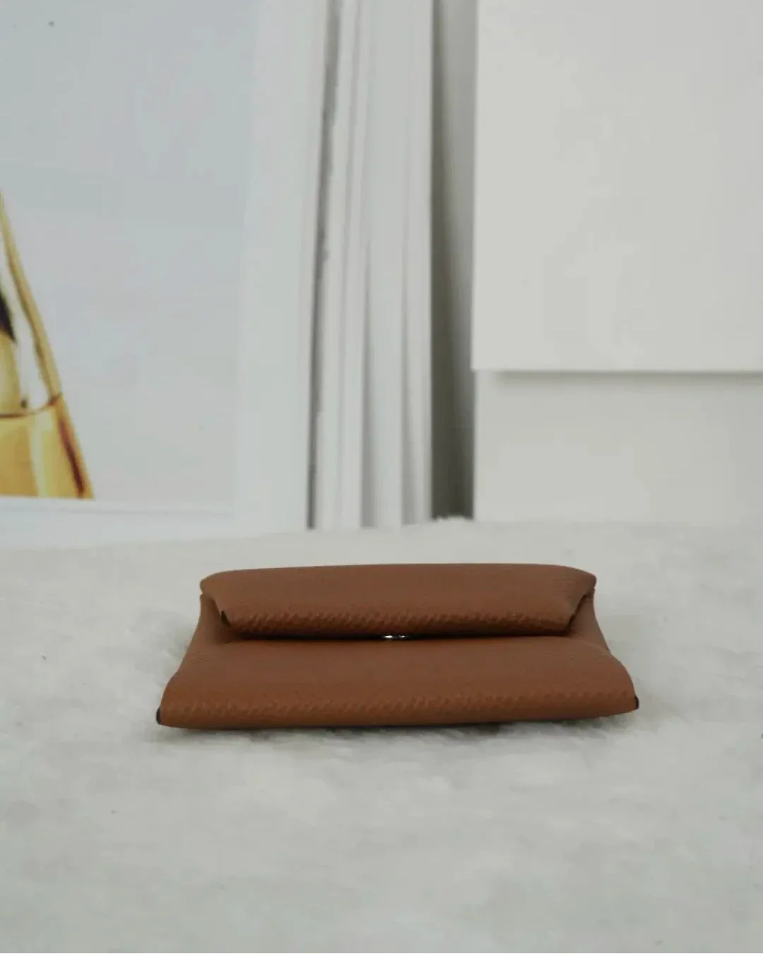 Hermès Bastia Change Purse - Gold/ Brown (Camel Brown) - View 5