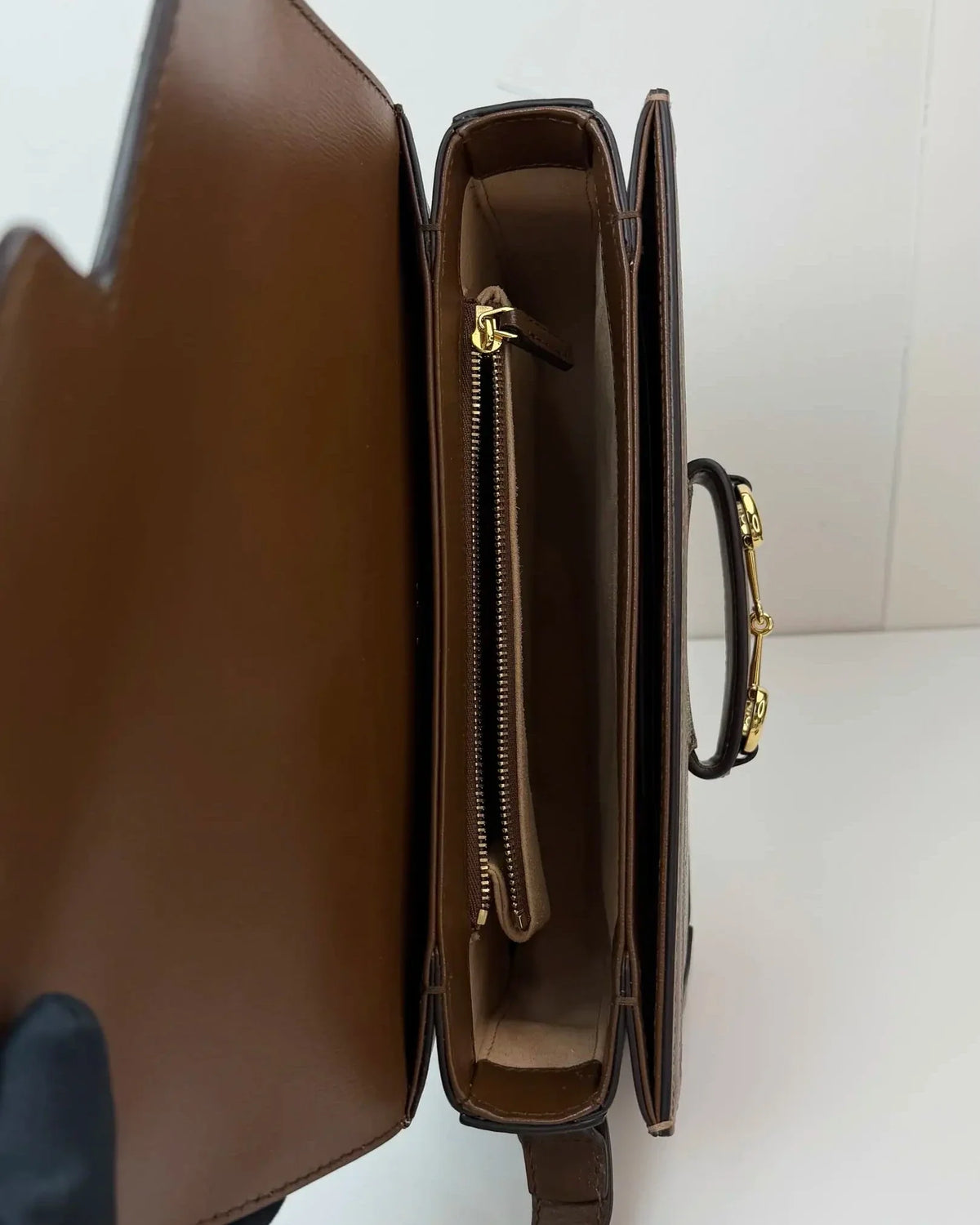 Gucci 1955 Horsebit Bag - Beige/ Brown - View 7