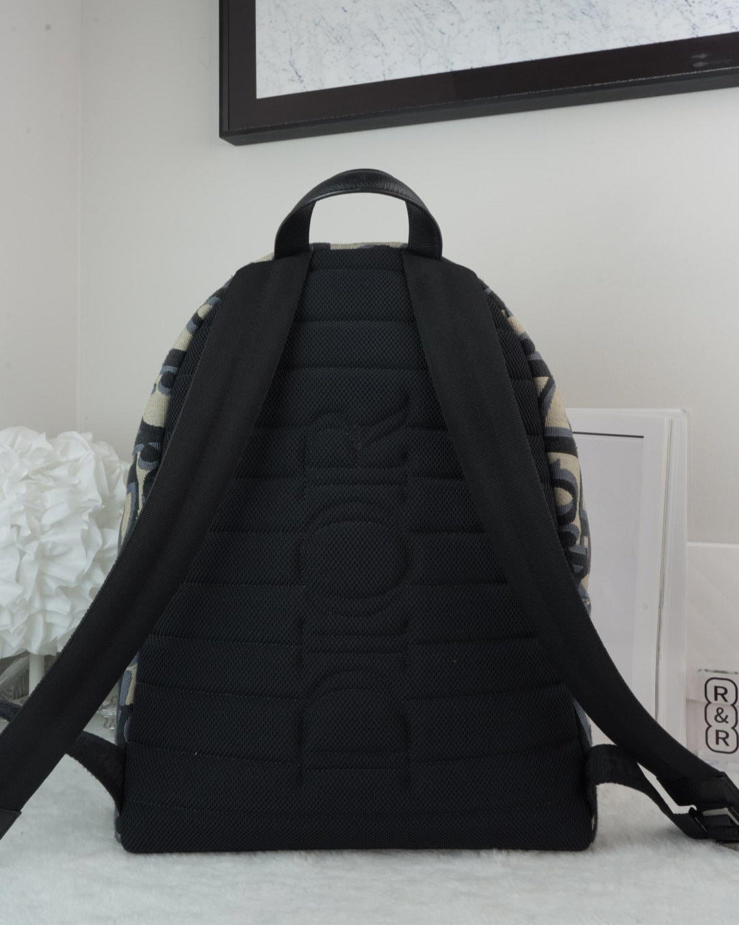 Dior Oblique Rider Backpack - Blue/ Beige - View 2