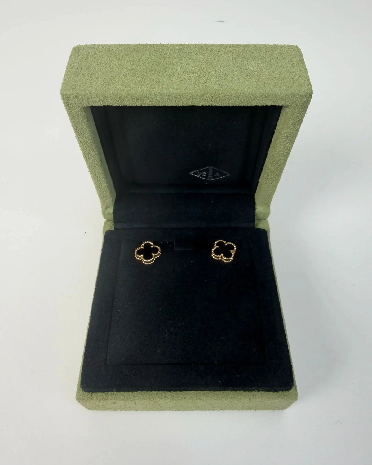 Van Cleef & Arpels Sweet Alhambra Earstuds - Onyx And Yellow - View 3
