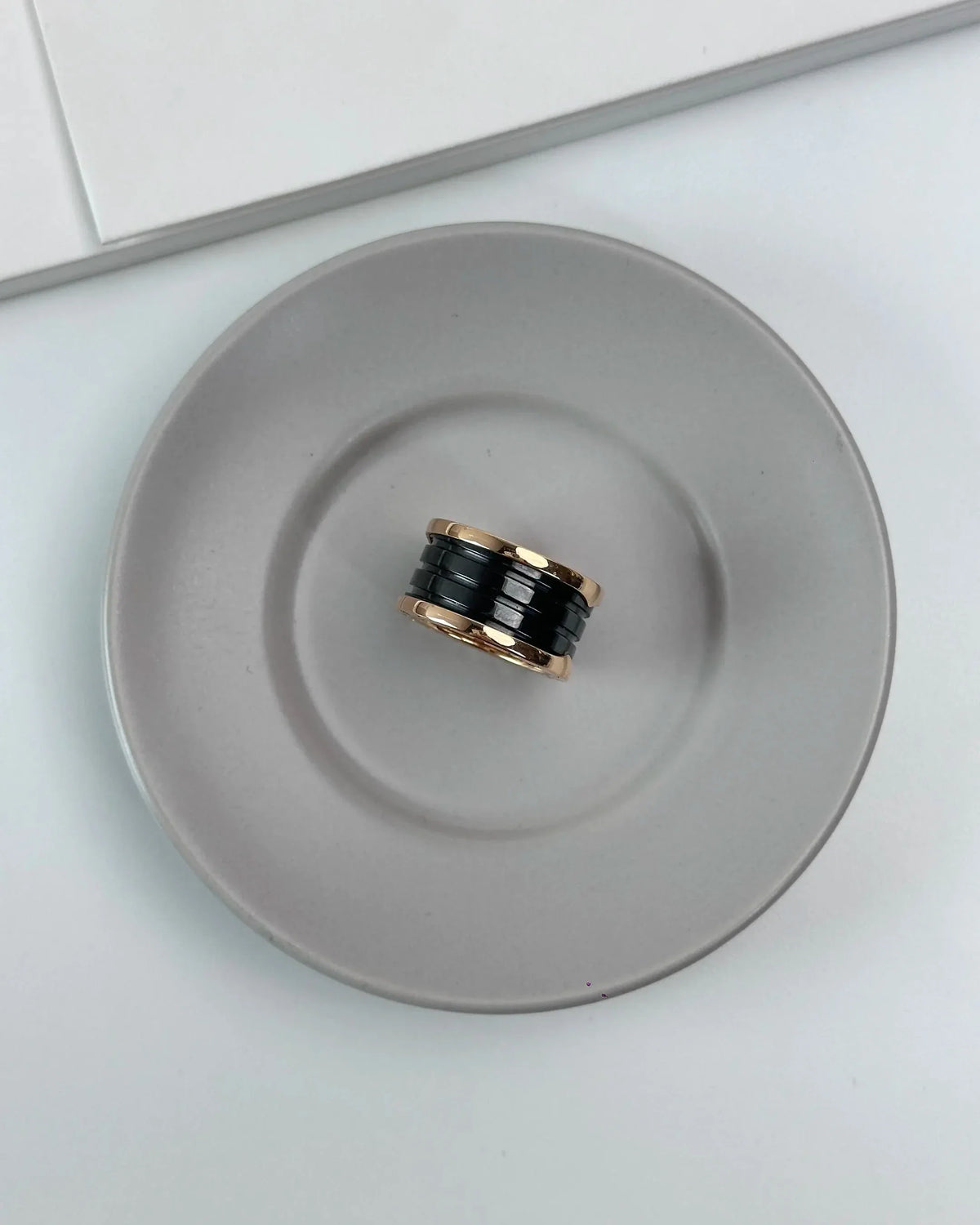 Bvlgari B.zero1 Four-Band Ring - Rose Gold & Black - View 4