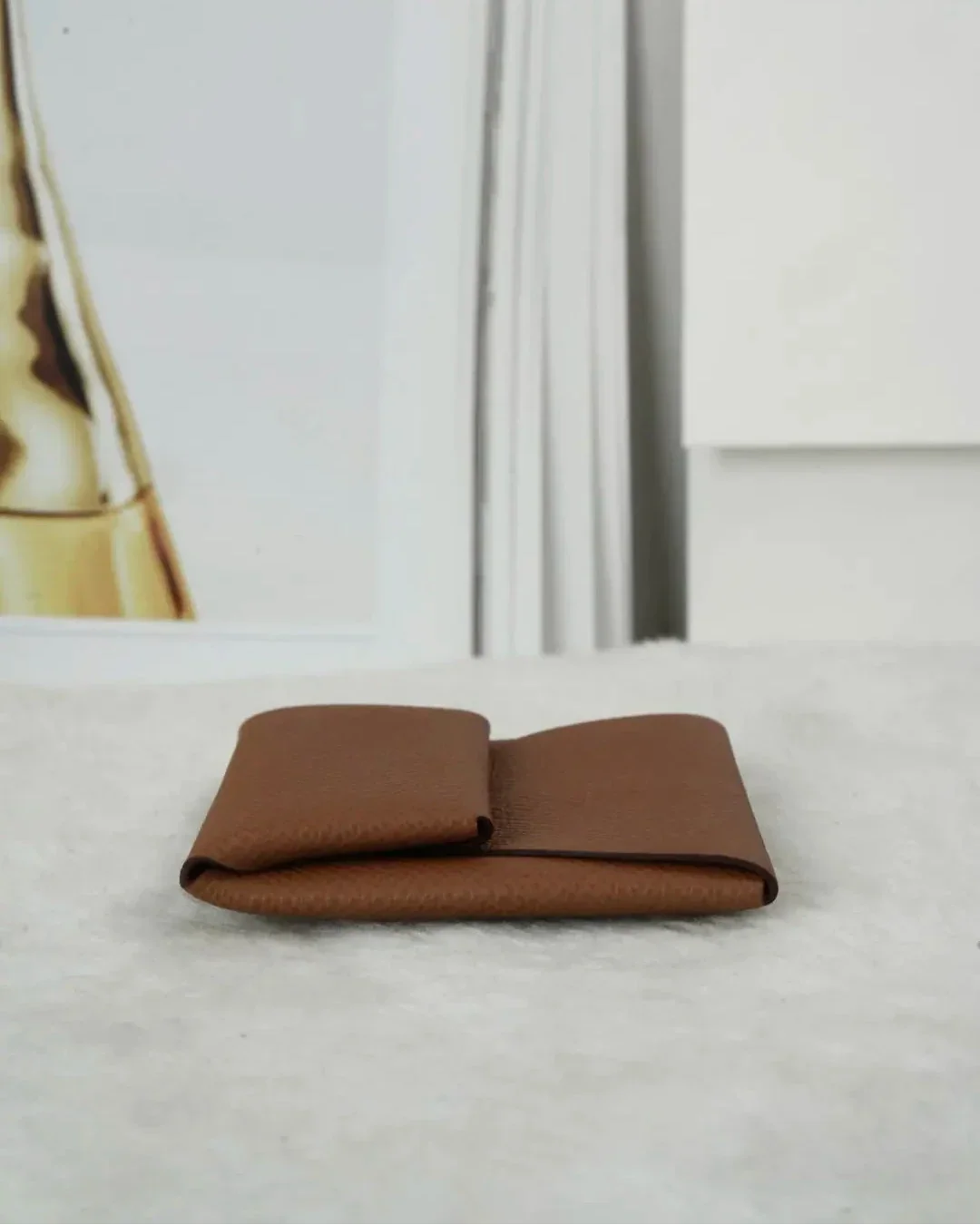 Hermès Bastia Change Purse - Gold/ Brown (Camel Brown) - View 4