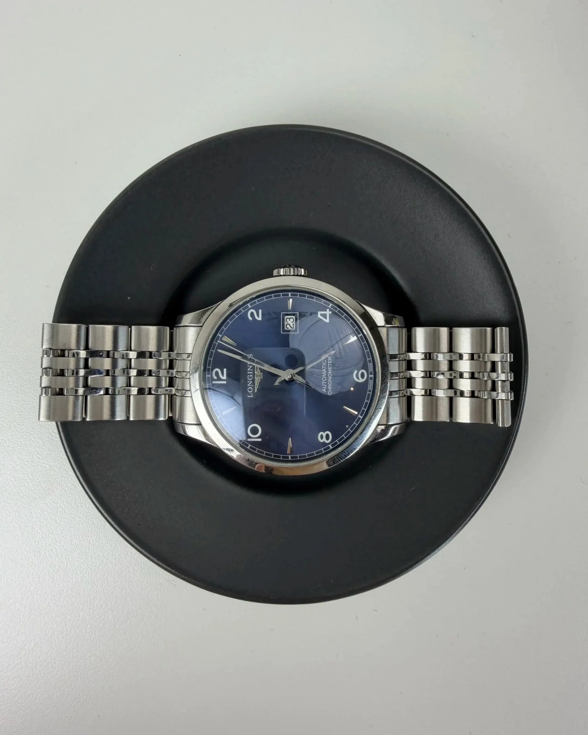 Longines Record Collection Watch - Blue Sunday Dial - View 4