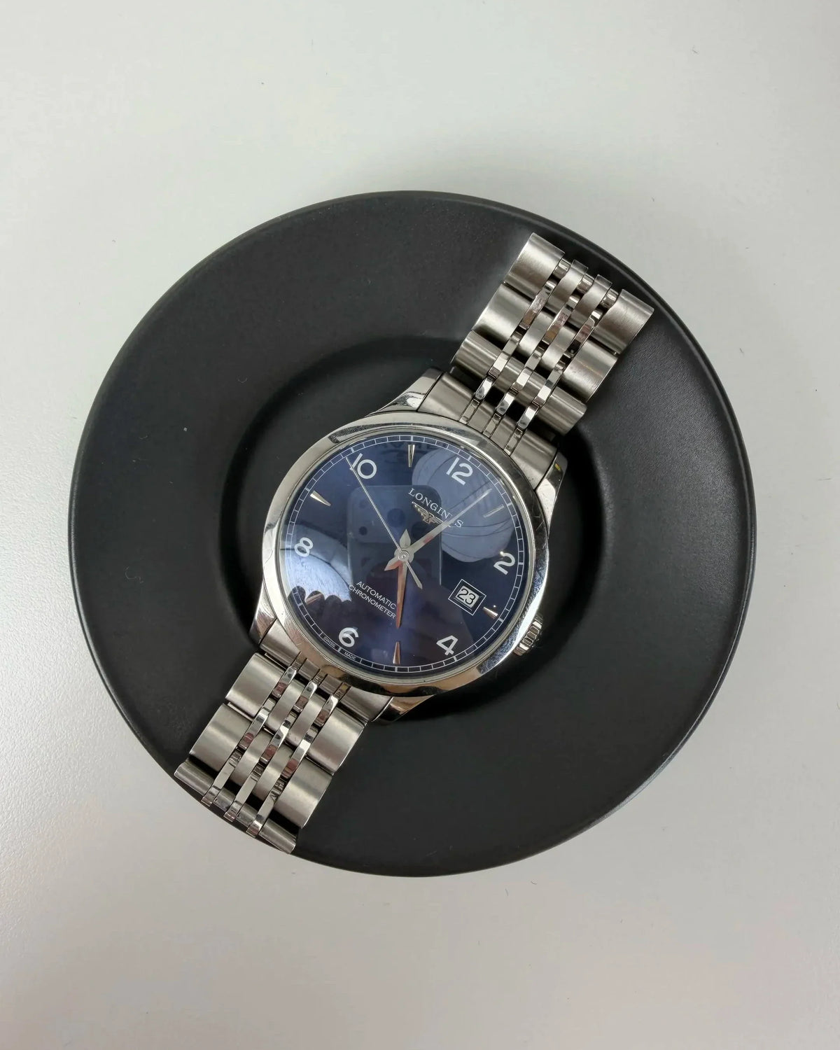 Longines Record Collection Watch - Blue Sunday Dial - View 3