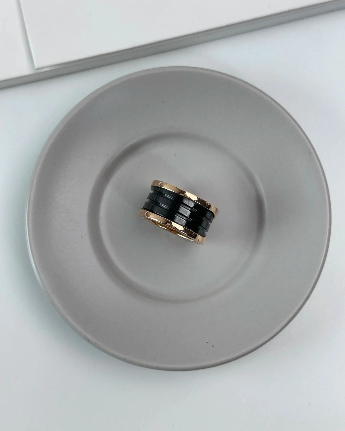 Bvlgari B.zero1 Four-Band Ring - Rose Gold & Black - View 3