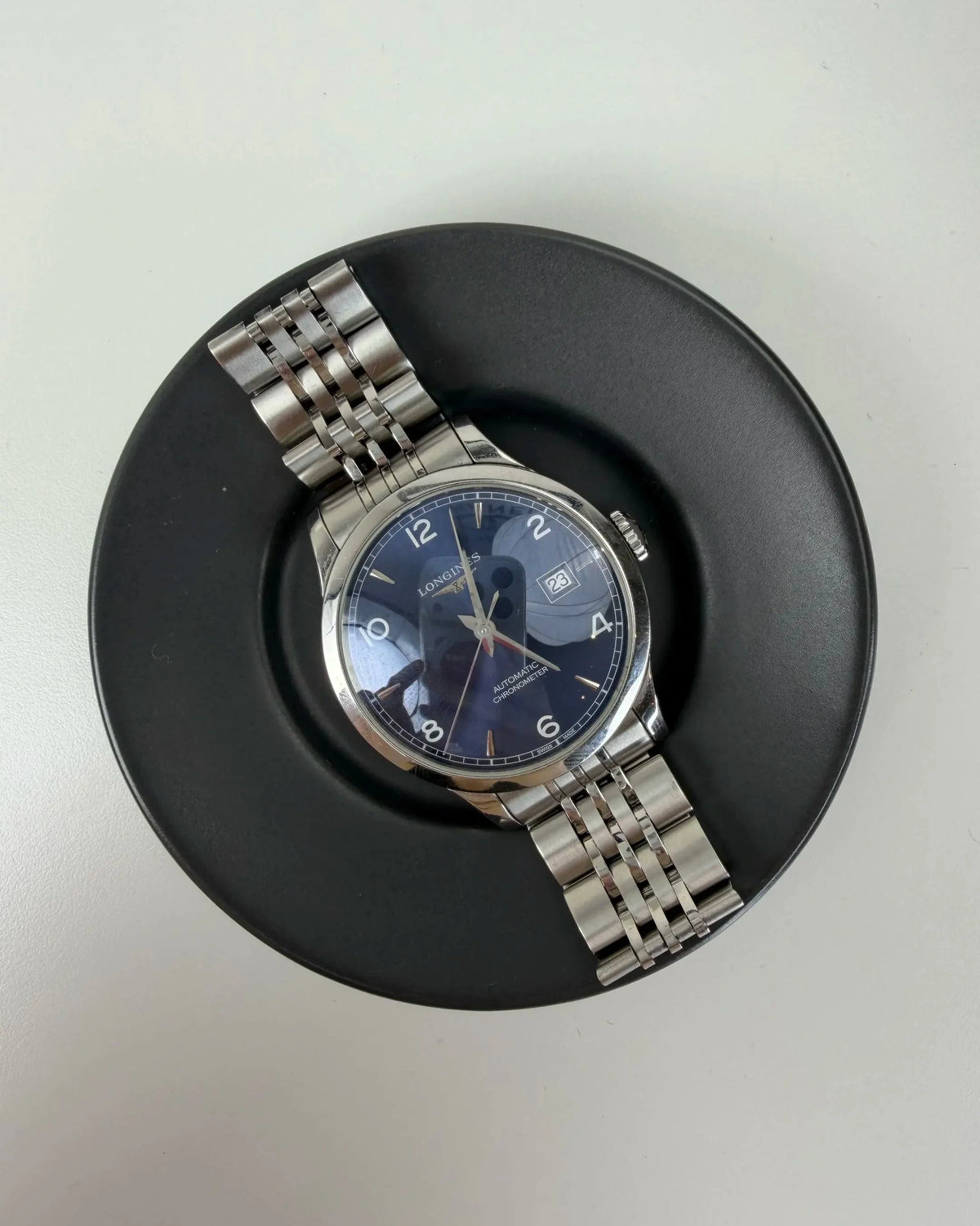 Longines Record Collection Watch - Blue Sunday Dial - View 2