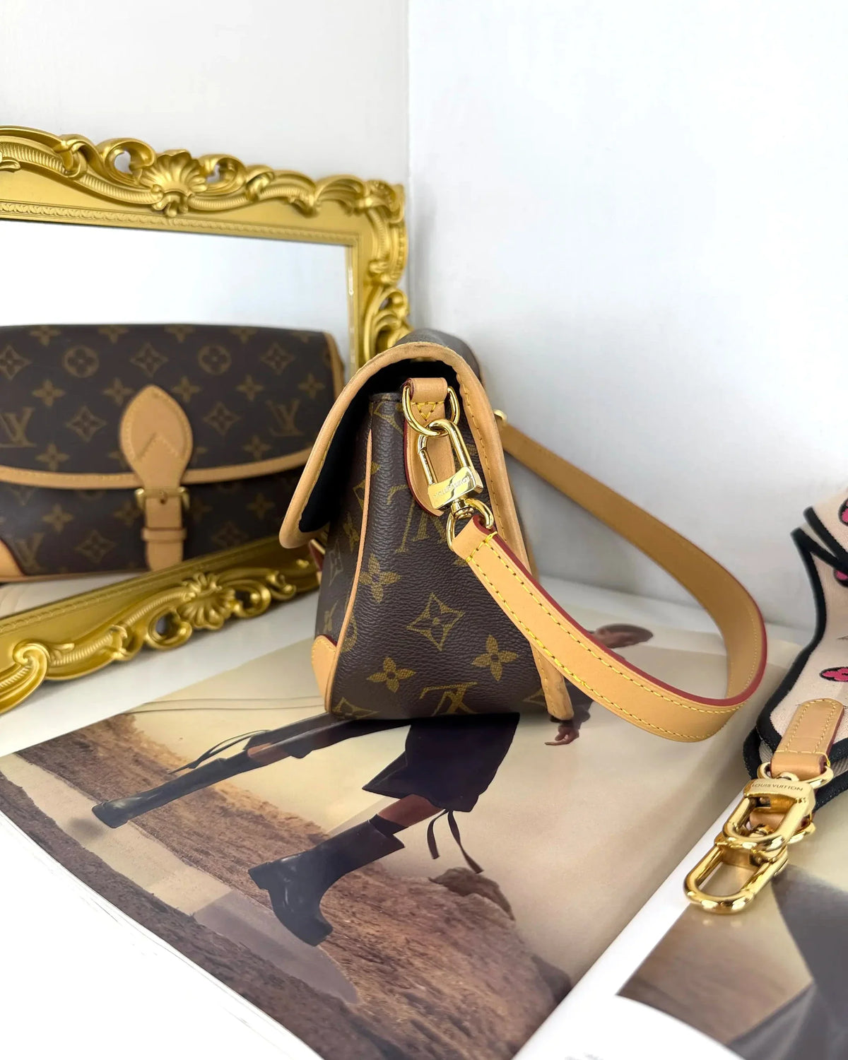 Louis Vuitton Diane Satchel - Monogram Brown - View 4