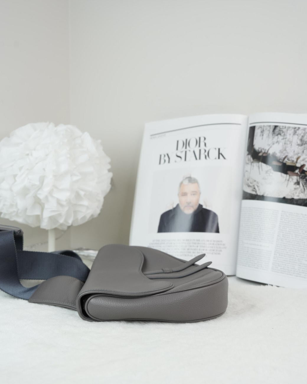 Dior Saddle Bag - Grey - View 3