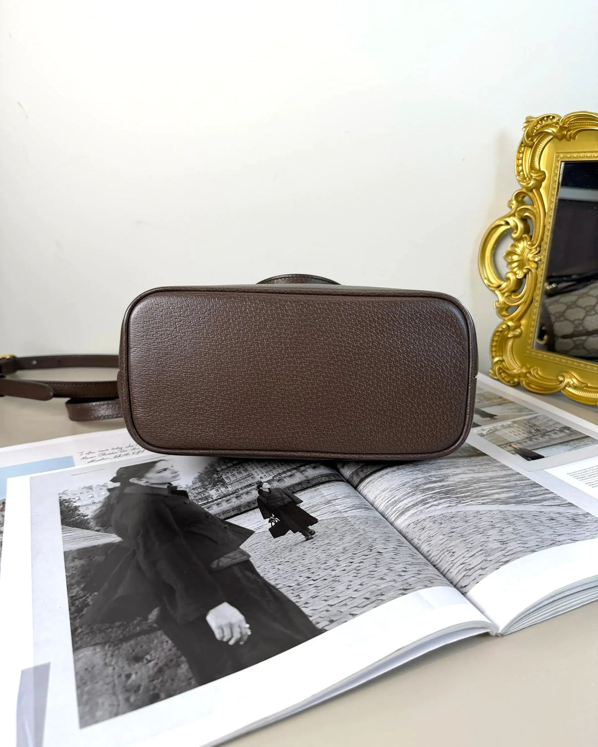 Gucci Ophidia Mini Tote Bag - Beige And Ebony, Brown - View 5