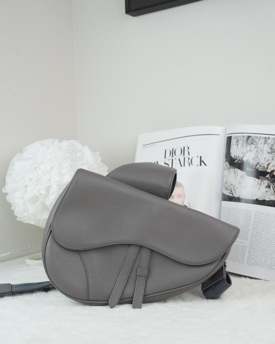 Dior Saddle Bag - Grey - View 1