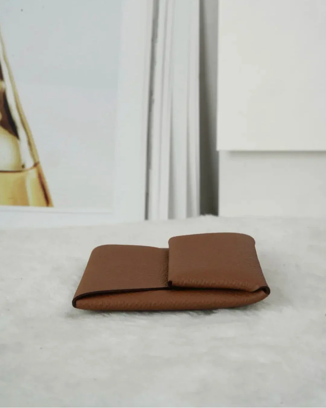 Hermès Bastia Change Purse - Gold/ Brown (Camel Brown) - View 3