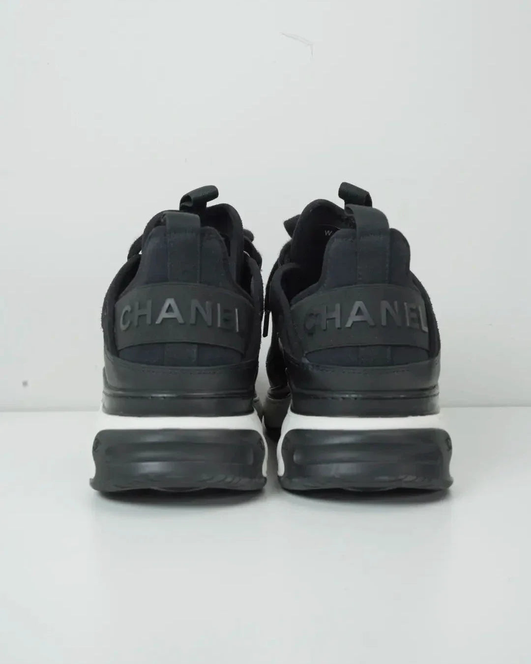 Chanel Mixed Fibres CC Sneakers - Black - View 4