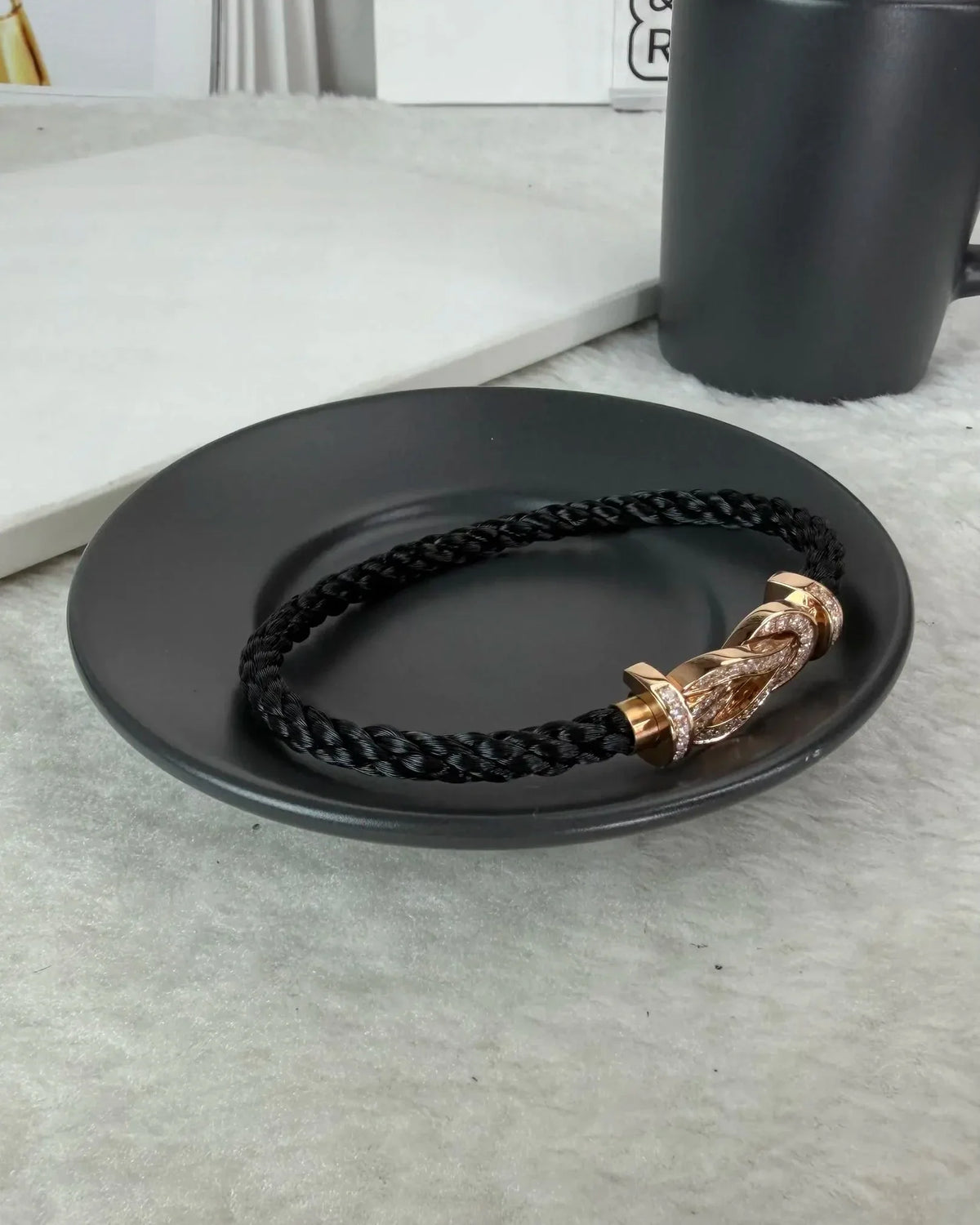 FRED Chance Infinie Bracelet Large Model - Pink Gold & Black - View 4