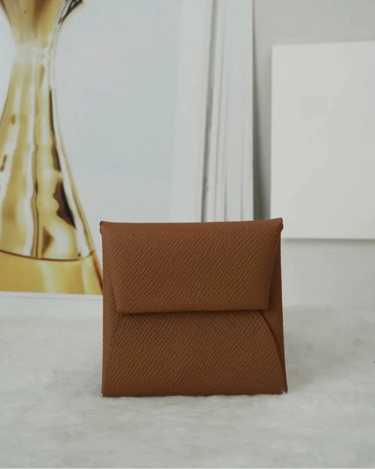 Hermès Bastia Change Purse - Gold/ Brown (Camel Brown) - View 1