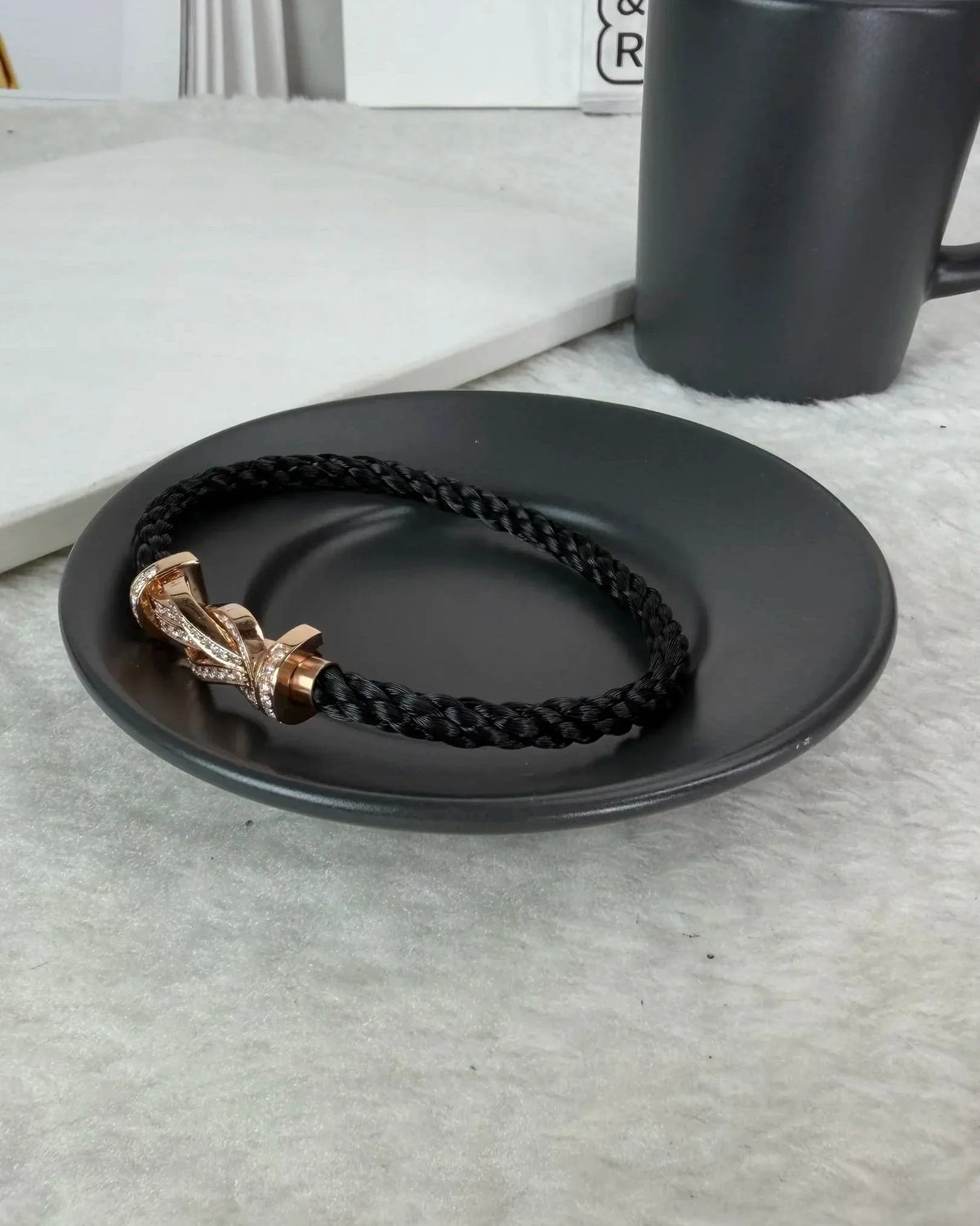 FRED Chance Infinie Bracelet Large Model - Pink Gold & Black - View 3