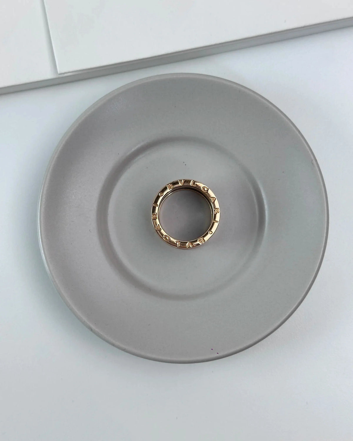 Bvlgari B.zero1 Four-Band Ring - Rose Gold & Black - View 1