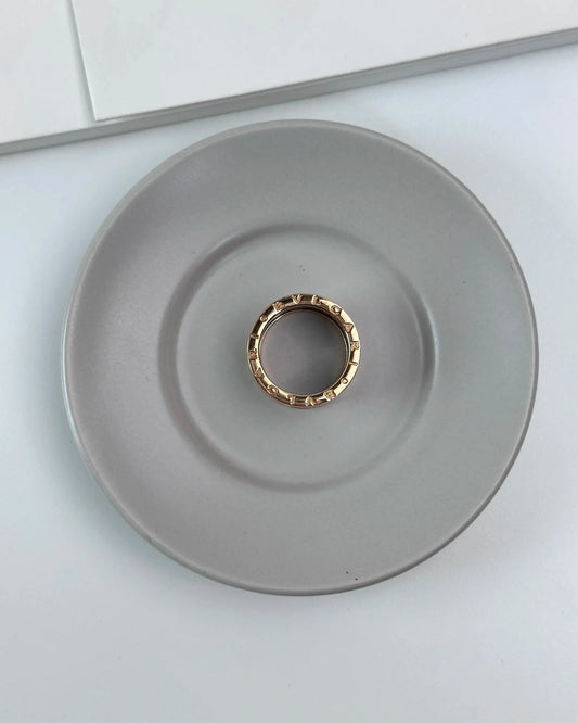 Bvlgari B.zero1 Four-Band Ring - Rose Gold & Black - View 1